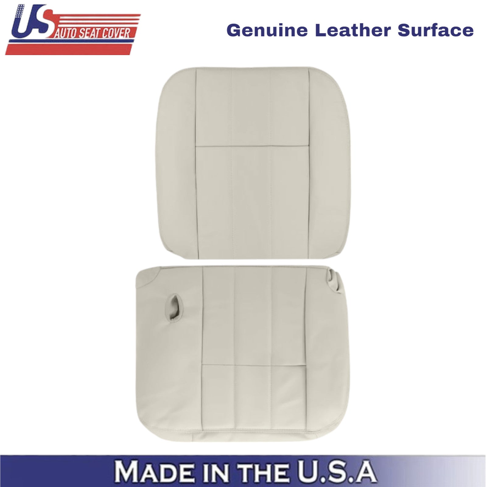 2006-2011 For Mercury Grand Marquis Leather Driver Side Seat Covers Light Camel