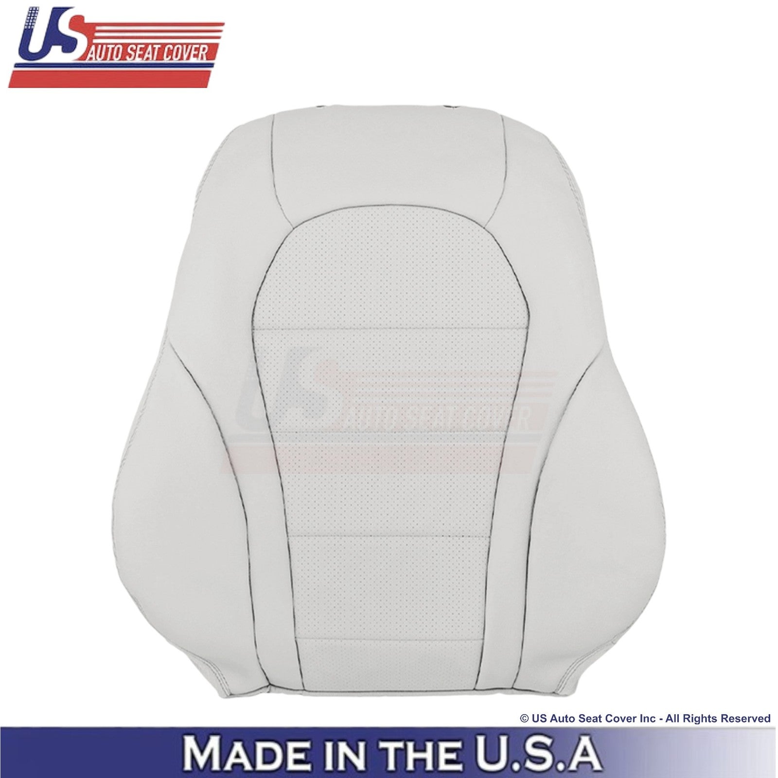 2016-2021 For Mercedes Benz GLC Class Leather Passenger Seat Covers Light Gray