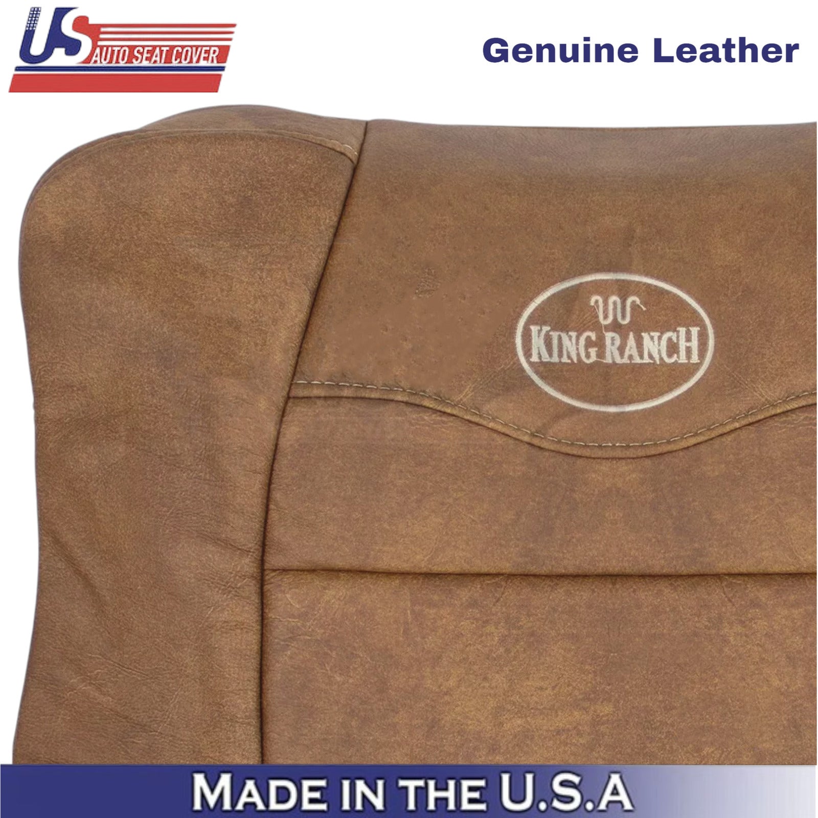 2001-2003 For Ford F150 King Ranch Leather Driver Side Replacement Seat Covers