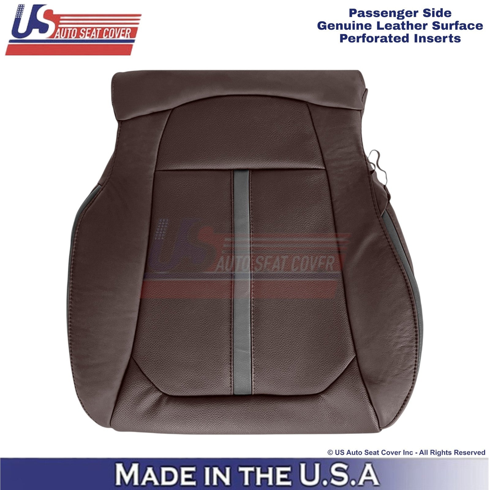 2015-2017 For Ford F150 Platinum Genuine Leather Passenger Bottom Cover Brunello
