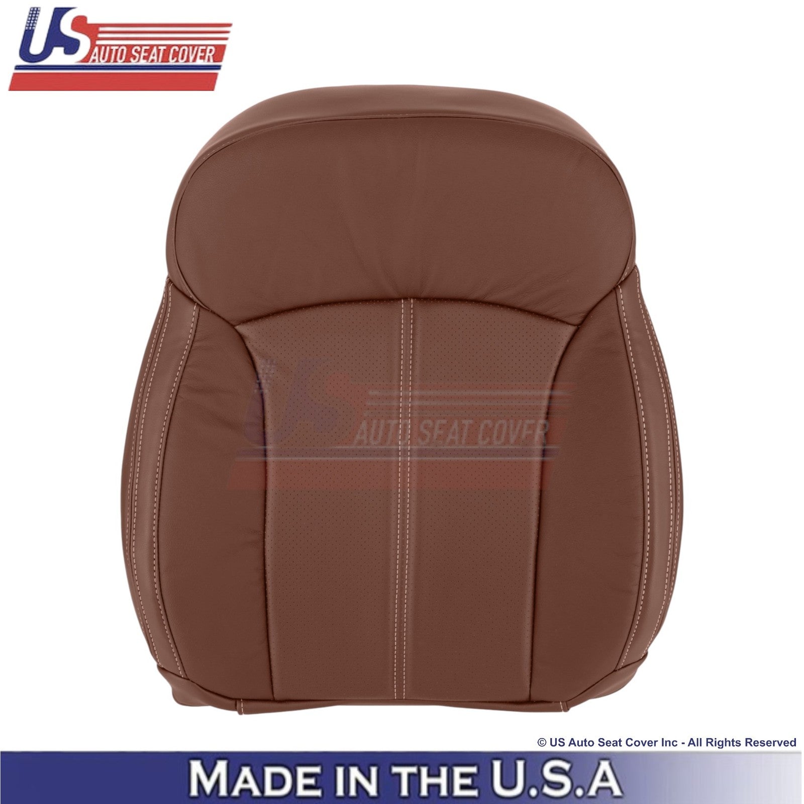 2017-2018 Fits Subaru Forester Touring Leather Front Seat Covers Saddle Brown