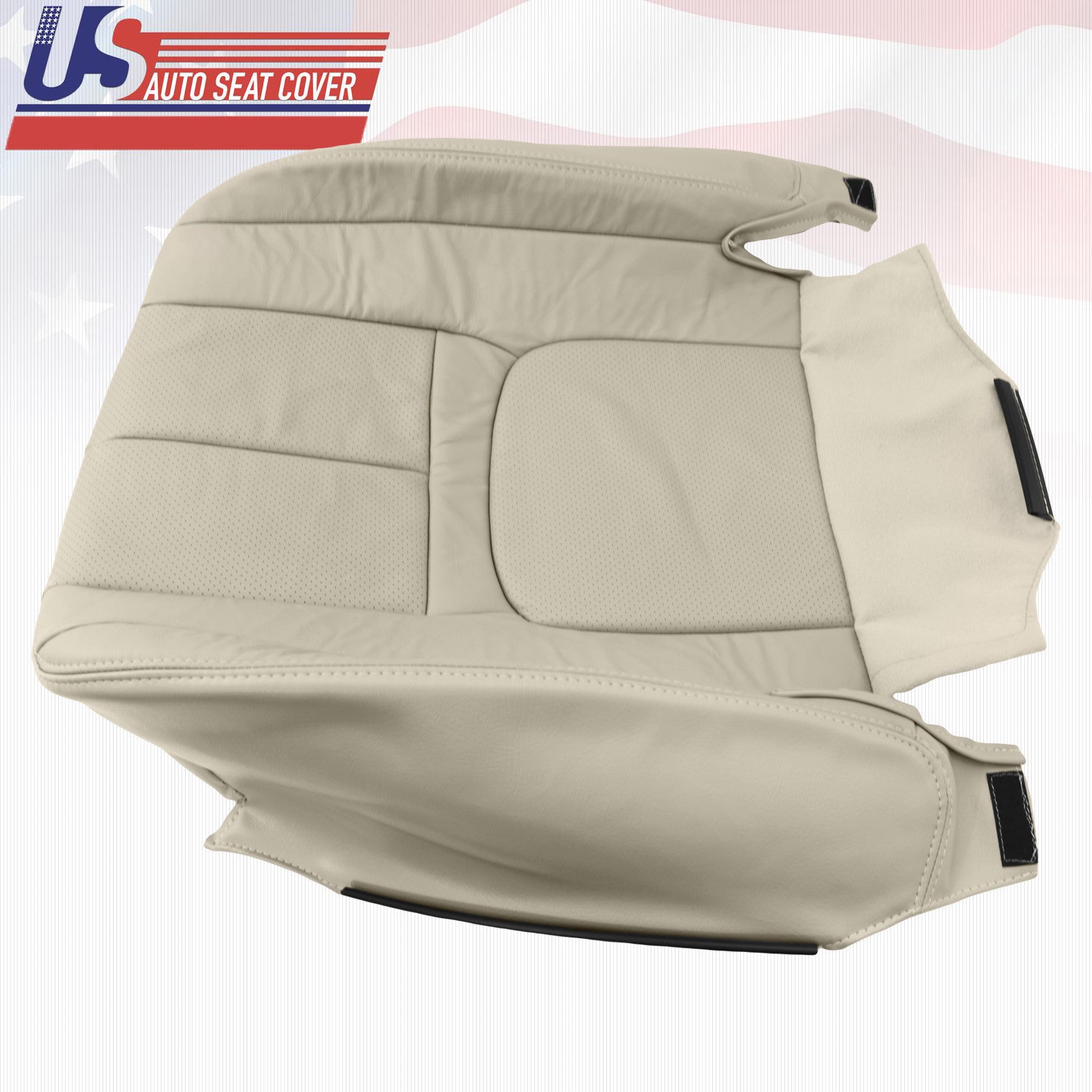 1999-2000 Cadillac Escalade PASSENGER Bottom Leather Seat cover Shale Tan Perf.