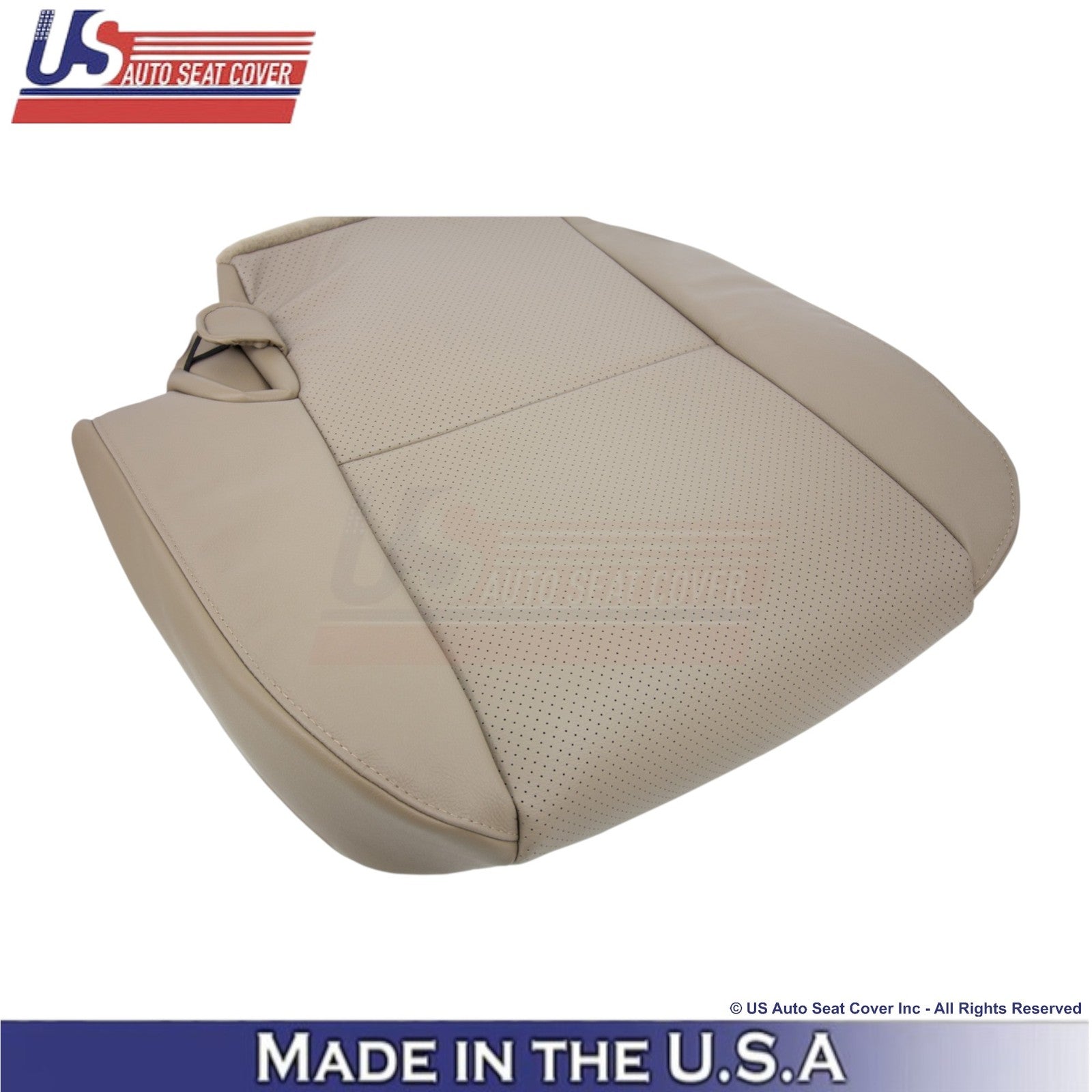 2008-2014 For Toyota Sequoia Genuine Leather Perf. Rear Right Bottom Cover Sand