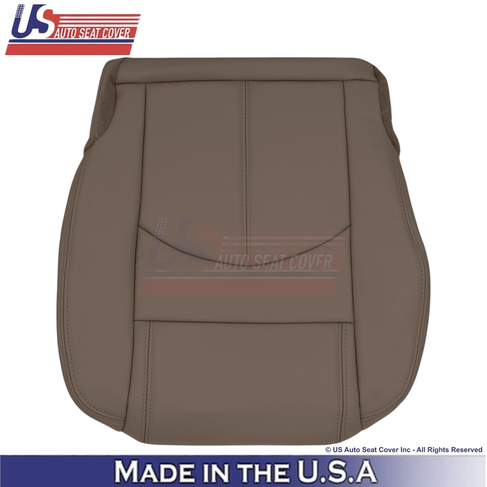 2013-2016 Fits GMC Acadia Genuine Leather Driver Side Seat Covers Dark Cashmere
