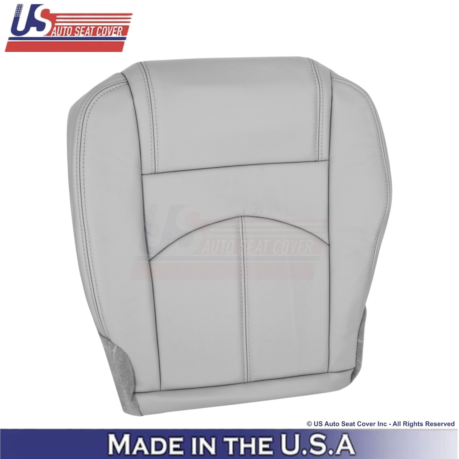 2013-2017 Fits Chevy Traverse Genuine Leather Front Seat Covers Light Titanium