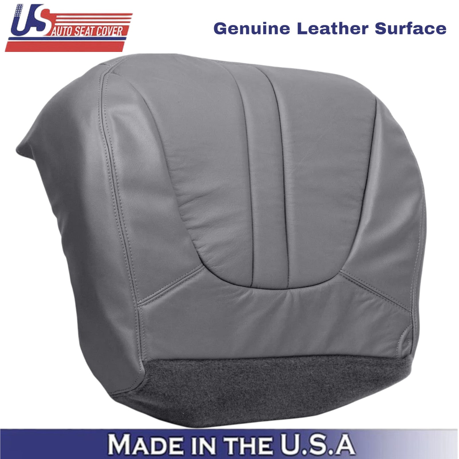 97-02 For Ford Expedition Eddie Bauer Leather Front Seat Covers Medium Graphite