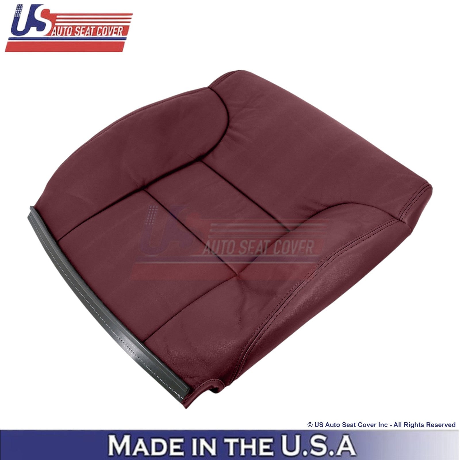 1995-1999 For Chevy Suburban Leatherette Driver Side Replacement Covers Ruby Red