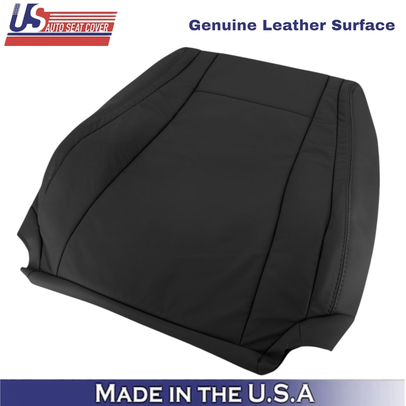 2007-2013 For Toyota Tundra Genuine Leather front Replacement Seat Covers Black