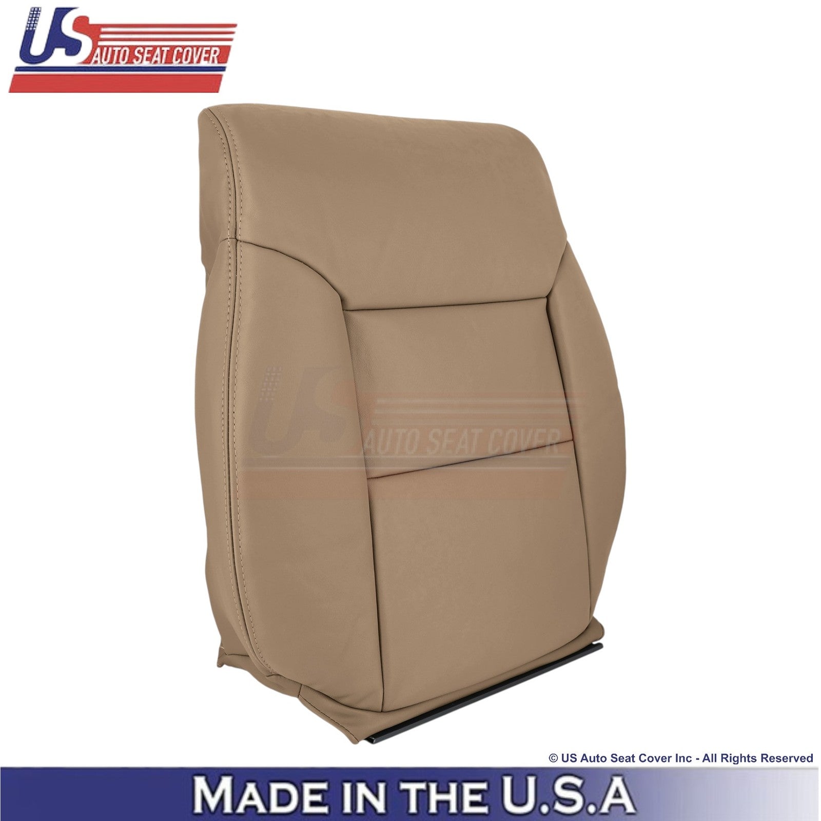 1998-2003 Fits Toyota Sienna Genuine Leather Front Top Replacement Covers Dk Oak