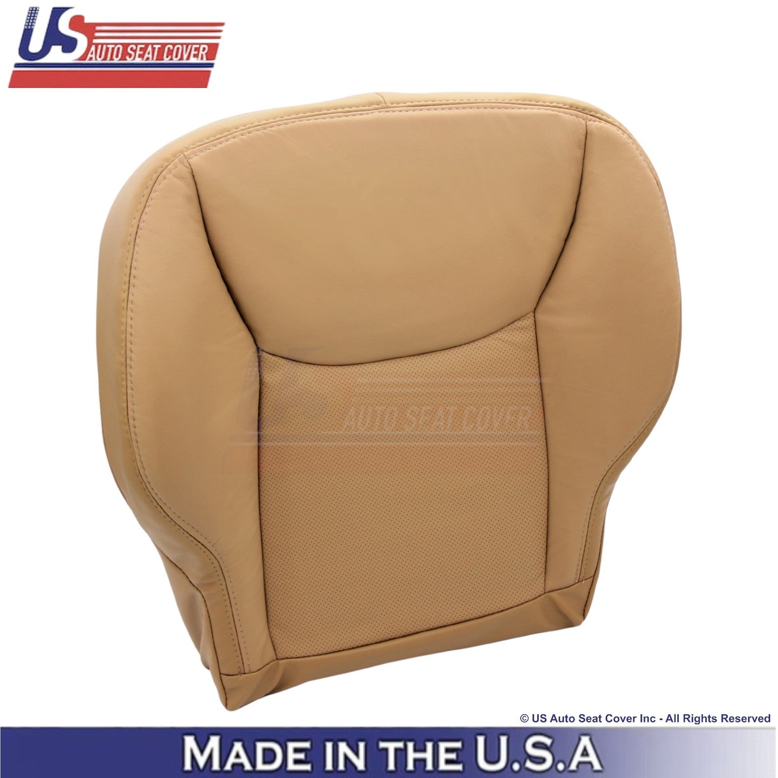 00-02 For Mercedes-Benz S Genuine Leather Hlf Prf Passenger Bottom Cover Saffron
