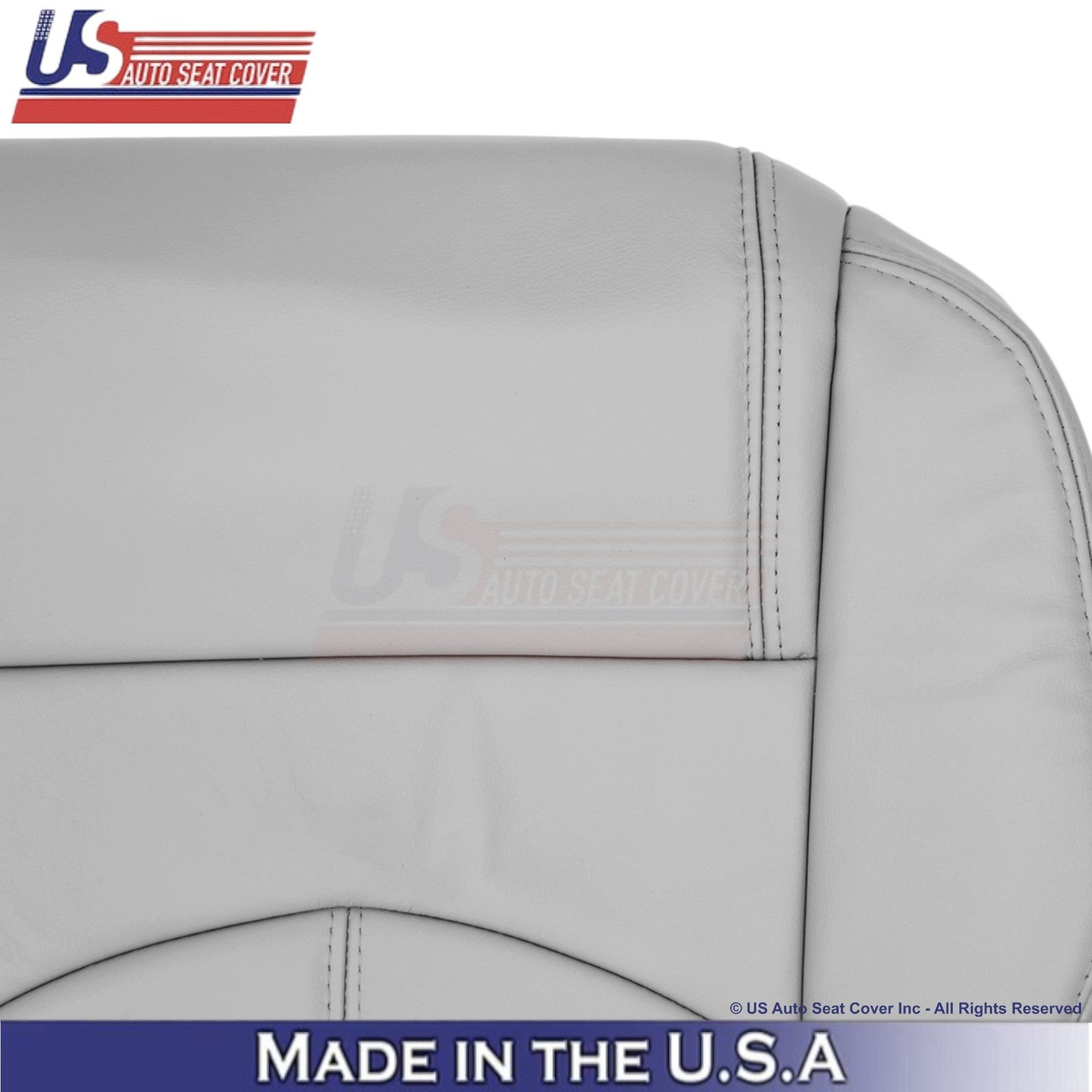 2013-2017 Fits Chevy Traverse Leatherette Front Seat Covers Light Titanium