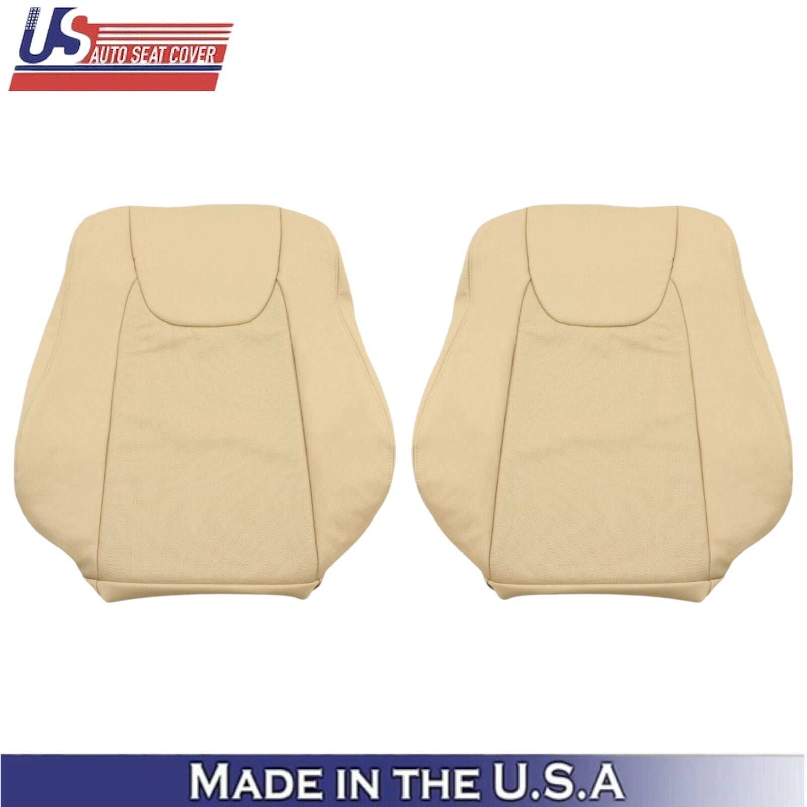 2010-2015 For Lexus RX350 RX450H Leatherette Front Top Seat Covers Parchment