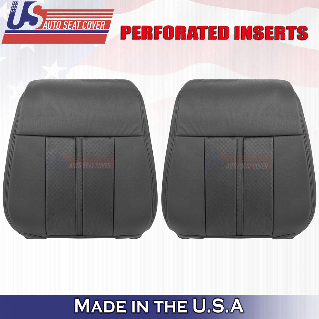 2015-2017 For Lincoln Navigator Leather Front Replacement Seat Covers Black