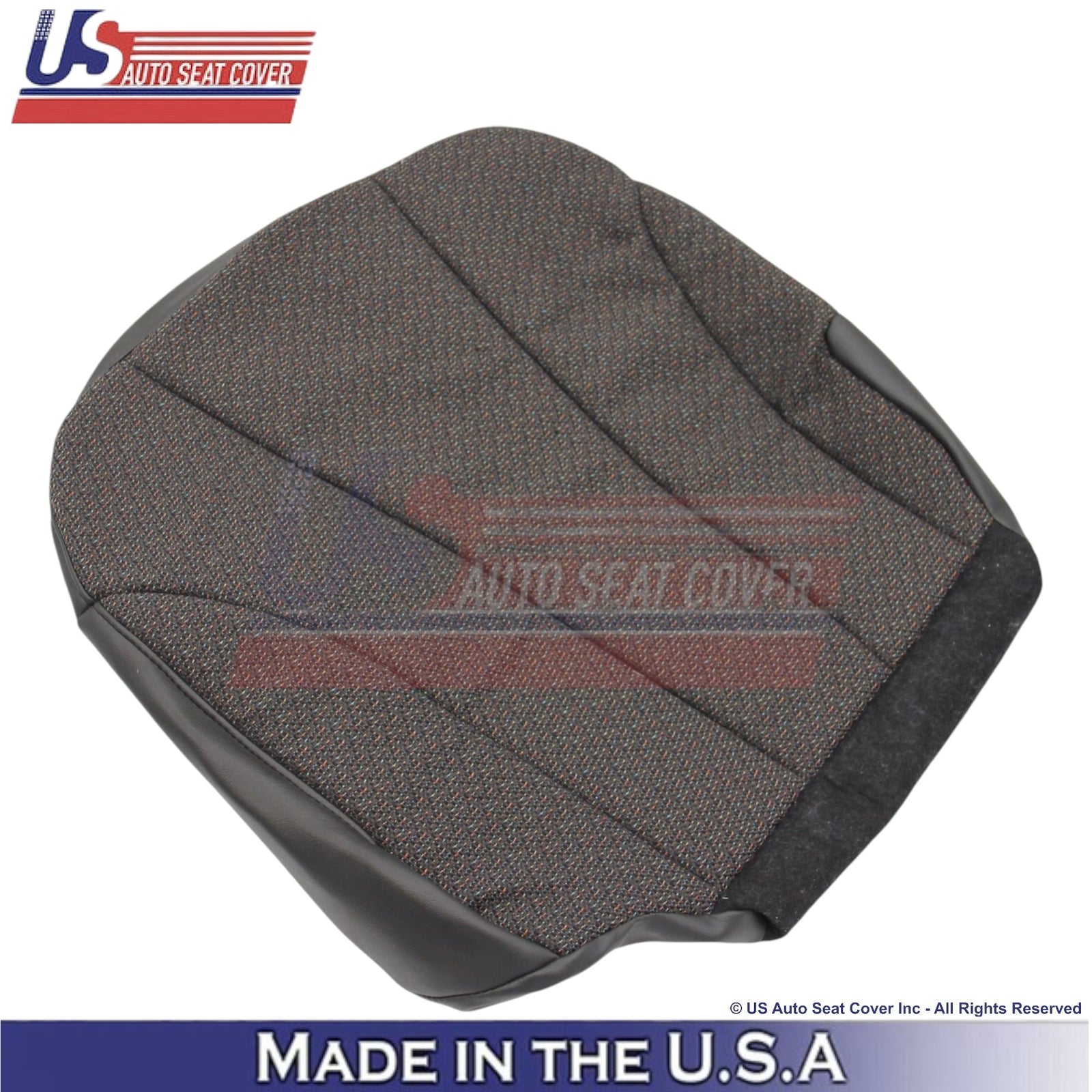 1999-2002 For Chevy Silverado 1500 2500 Cloth Driver Bottom Seat Cover Dark Gray