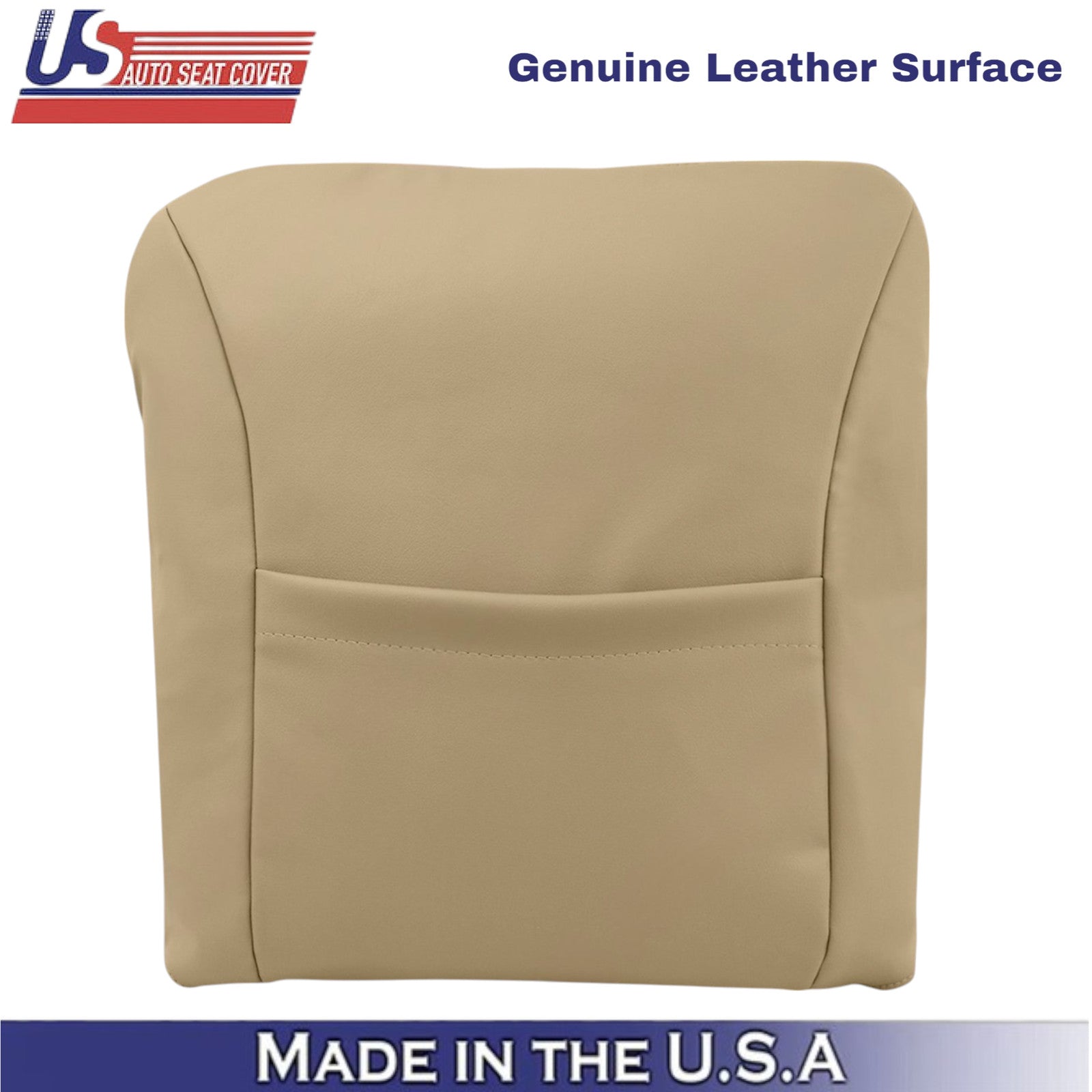 2001 to 2003 for Ford F150 Lariat leather Front Seat Covers Parchment Tan
