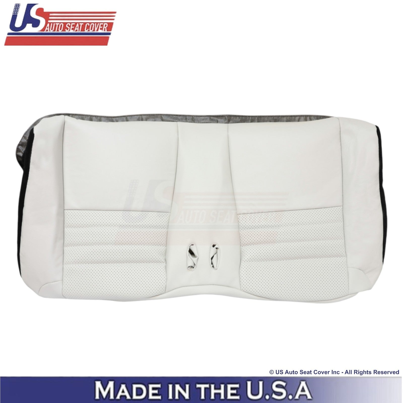 99-04 For Ford Mustang GT Genuine Leather Rear Bench Bottom Cover Oxford White