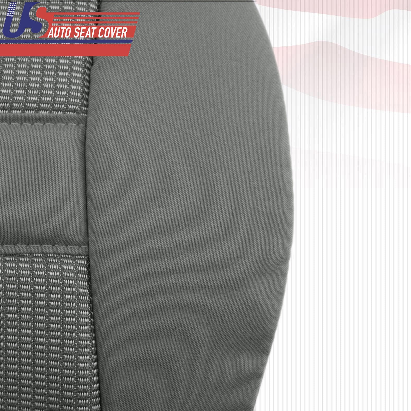 PASSENGER Bottom Cloth Seat Cover Gray For 2007 to 2010 For Dodge Ram 1500