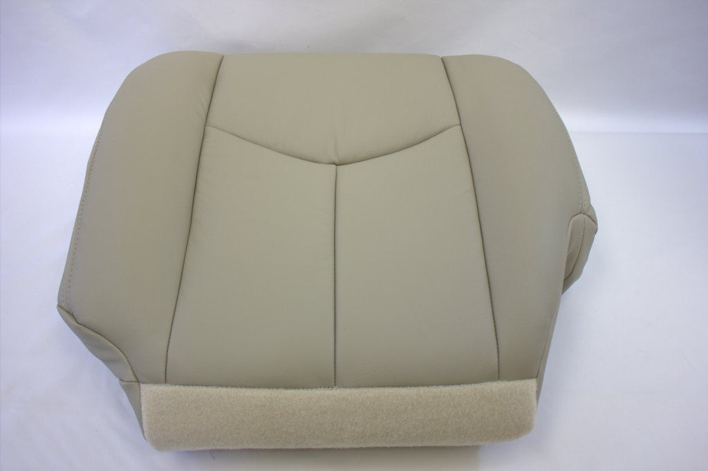 Passenger Bottom Seat Cover Light Tan power cut 2003 - 2006 Chevy Tahoe Suburban