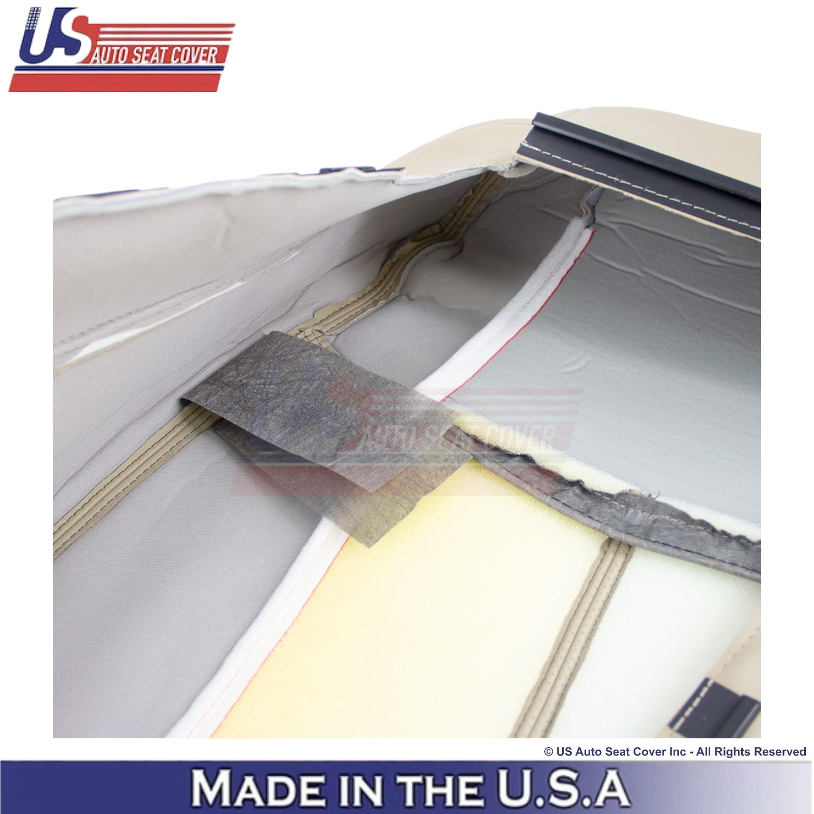 2013-2020 For Nissan Pathfinder Leather Front Replacement Seat Covers Almond