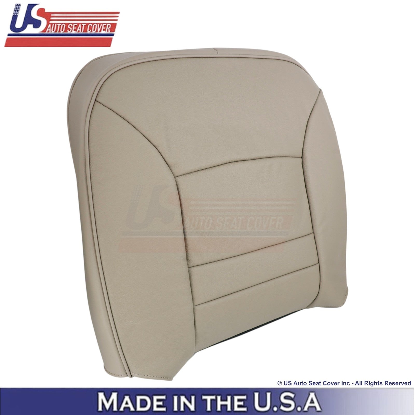 1998-2002 For Ford Crown Victoria Leatherette Passenger Top Seat Cover Tan
