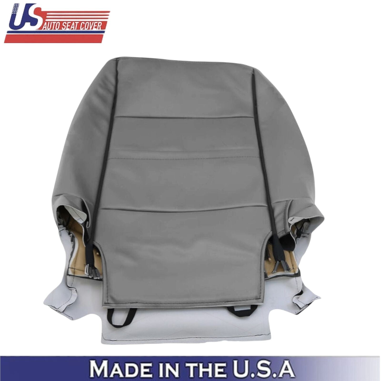 2005-2007 For Toyota Sequoia Genuine Leather Passenger Side Seat Covers Gray