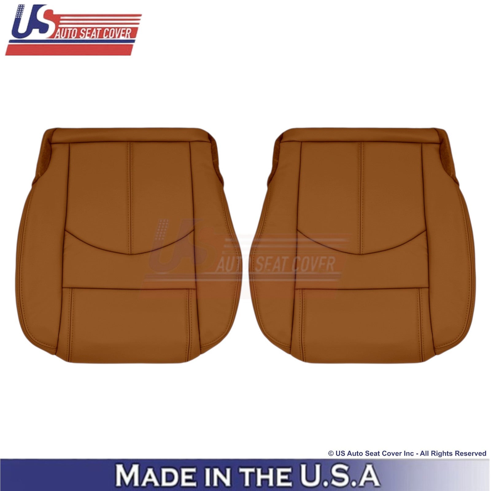 2013-2014 Fits Chevy Traverse Leatherette Front Bottom Replacement Covers Mojave