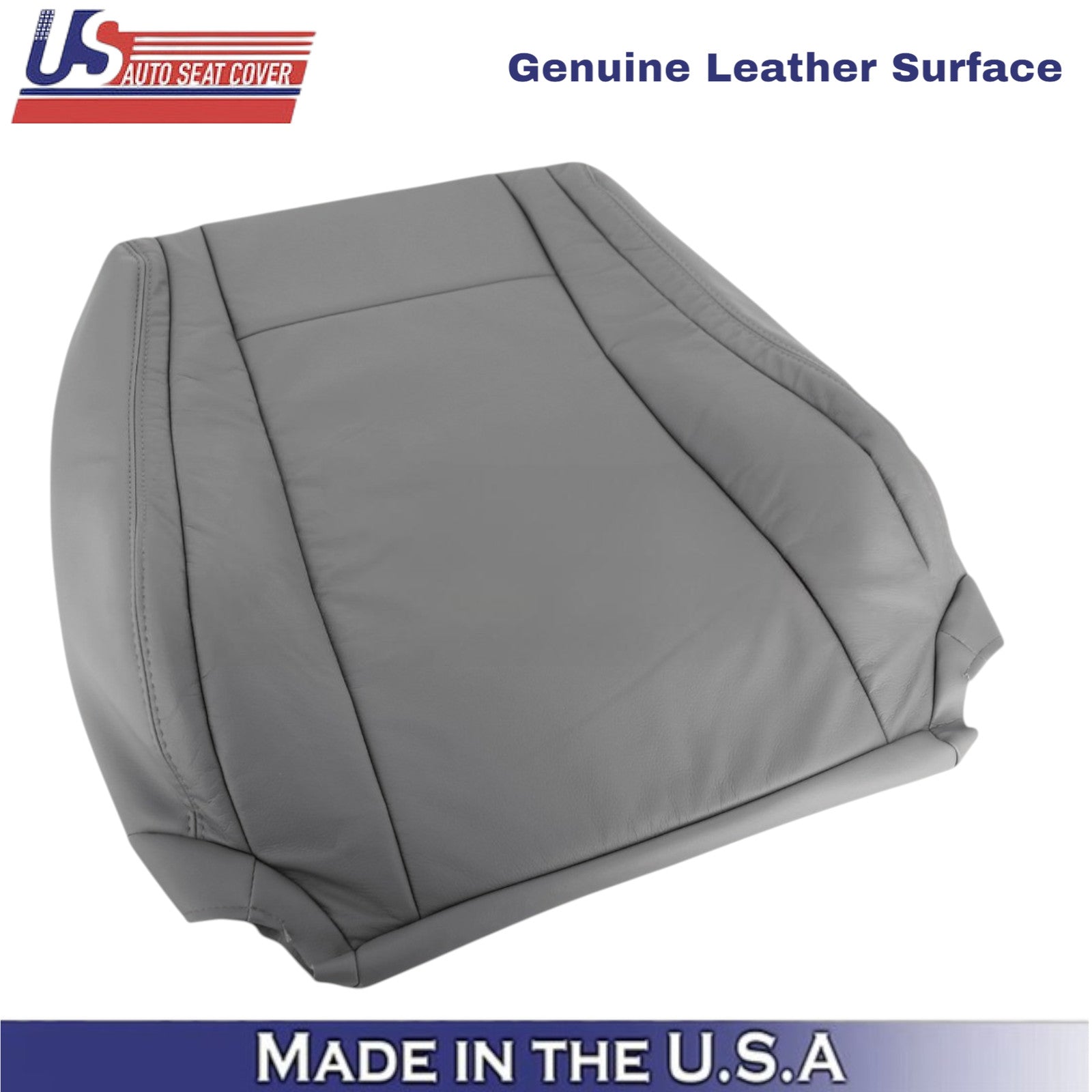 2007-2013 For Toyota Tundra Genuine Leather front Front Top Covers Graphite Gray