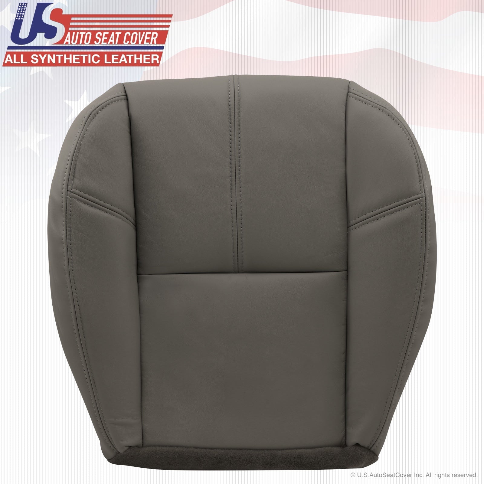 2007 to 2014 GMC Sierra HD WT Work Truck Driver Bottom Vinyl Seat Cover Med Gray
