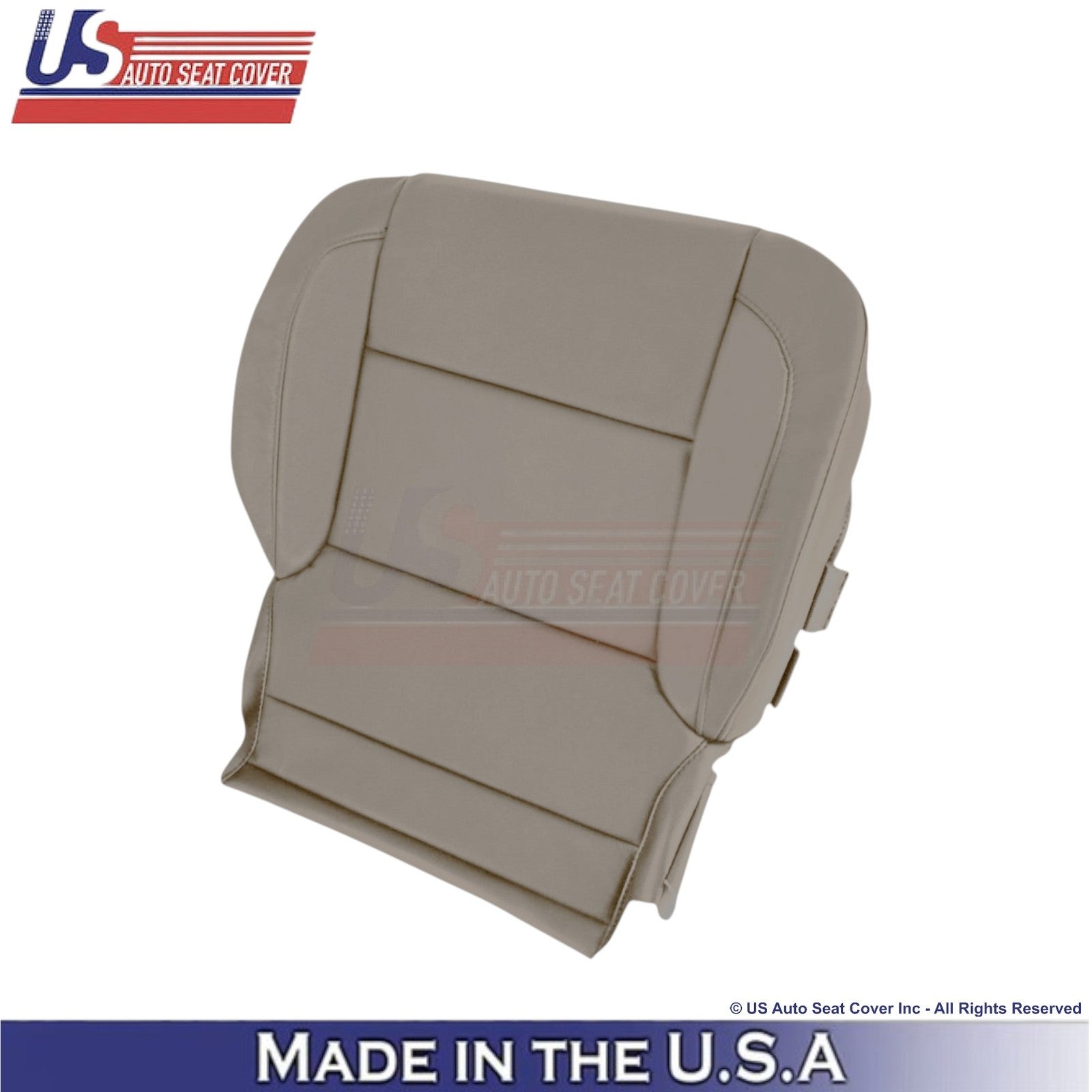 2014-2019 For Chevy Silverado 1500 LT LS Genuine Leather Front Covers Dune Tan