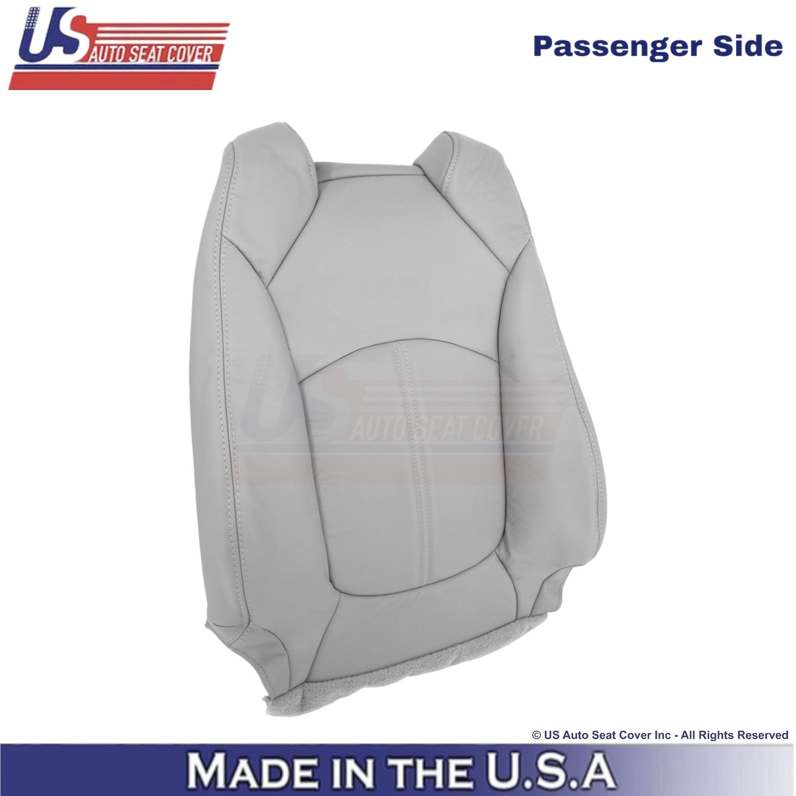 2013-2017 Fits Chevy Traverse Leatherette Passenger Top Seat Cover Lt. Titanium