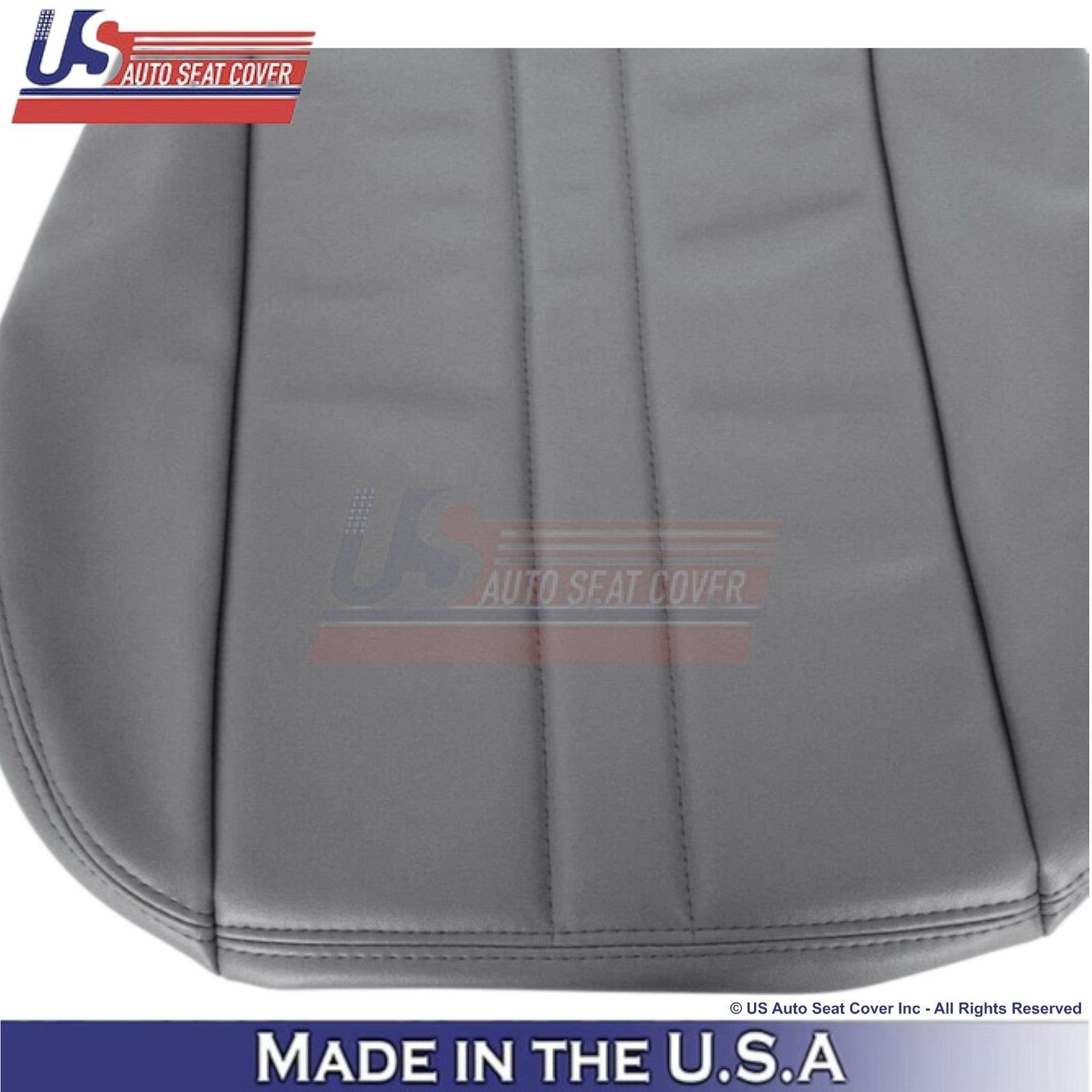 1996-2025 Fits Chevrolet Express Bottom Leatherette Seat Covers Medium Pewter