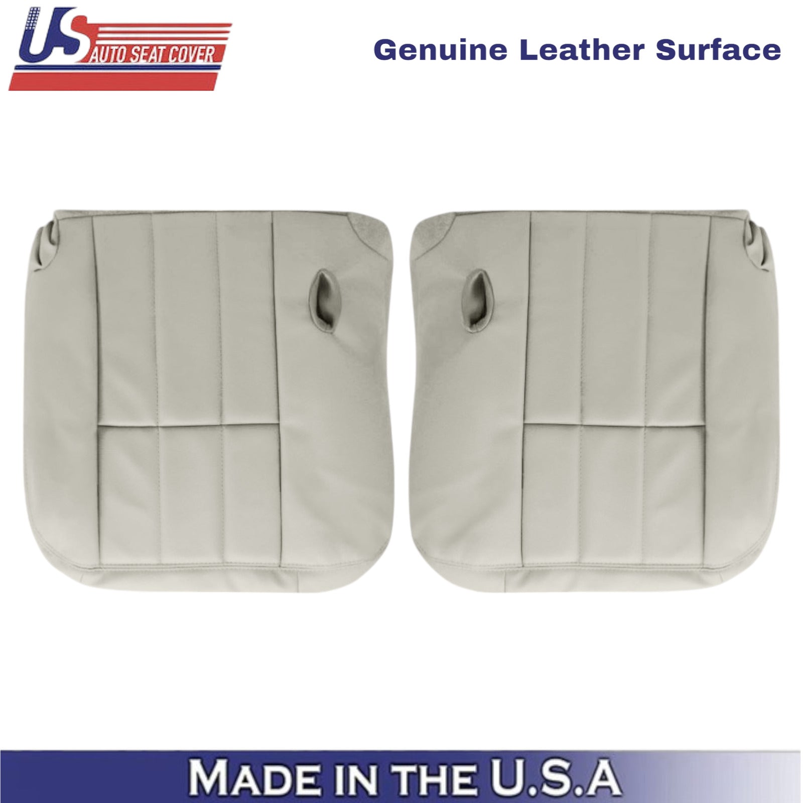 2006-2011 For Mercury Grand Marquis Leather Front Bottom Covers Med Light Stone