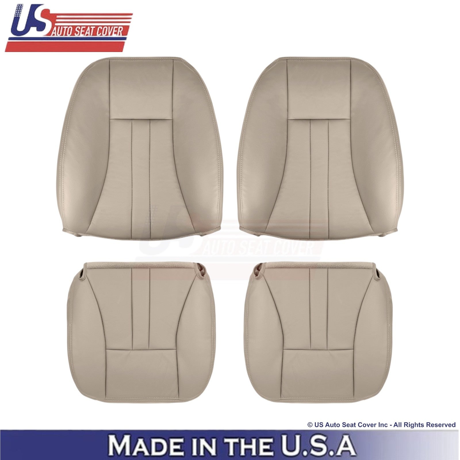 2004-2007 For Chrysler Town & Country Leatherette Front Covers Light Greystone