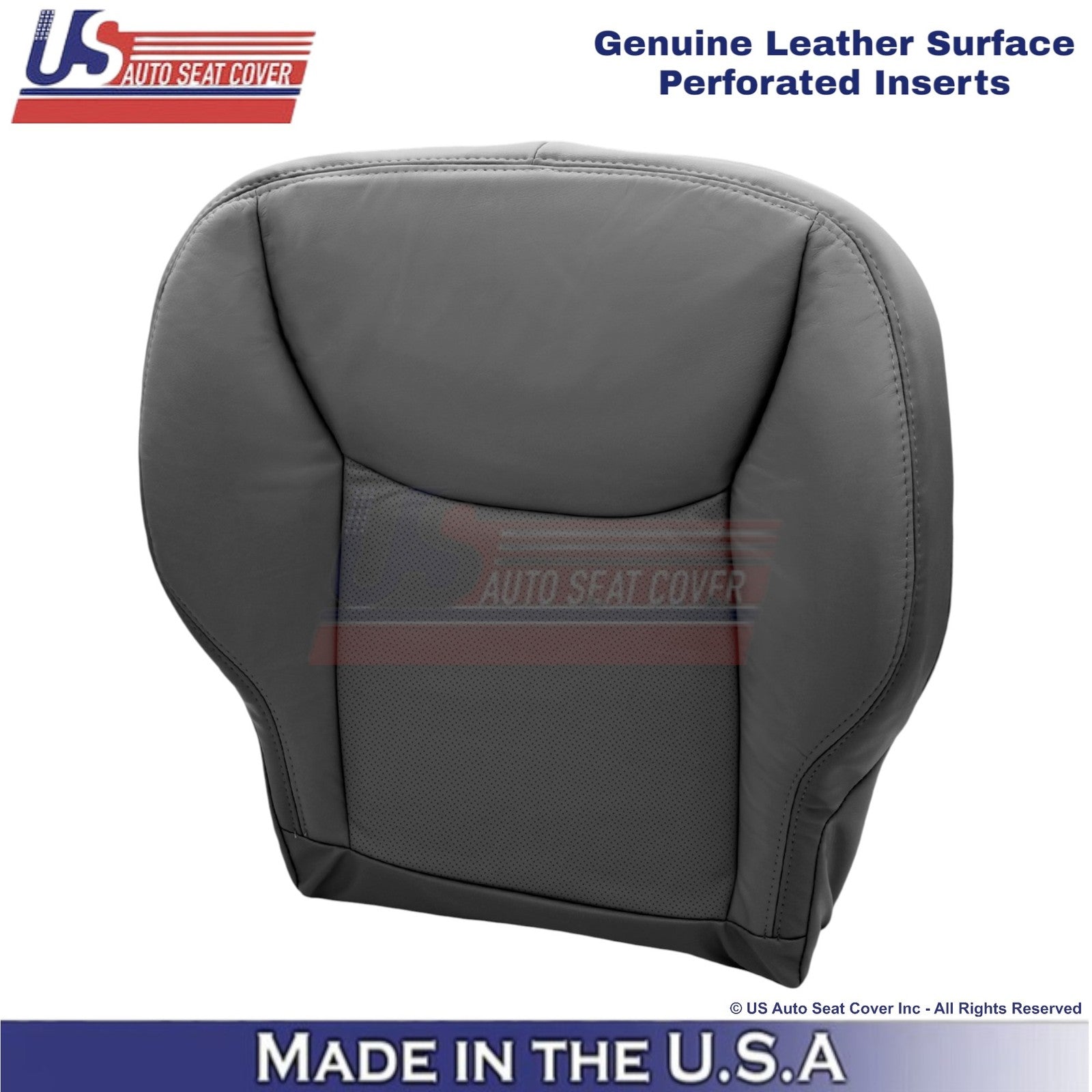 2000-06 For Mercedes-Benz S Genuine Leather Half Perf. Driver Bottom Cover Black
