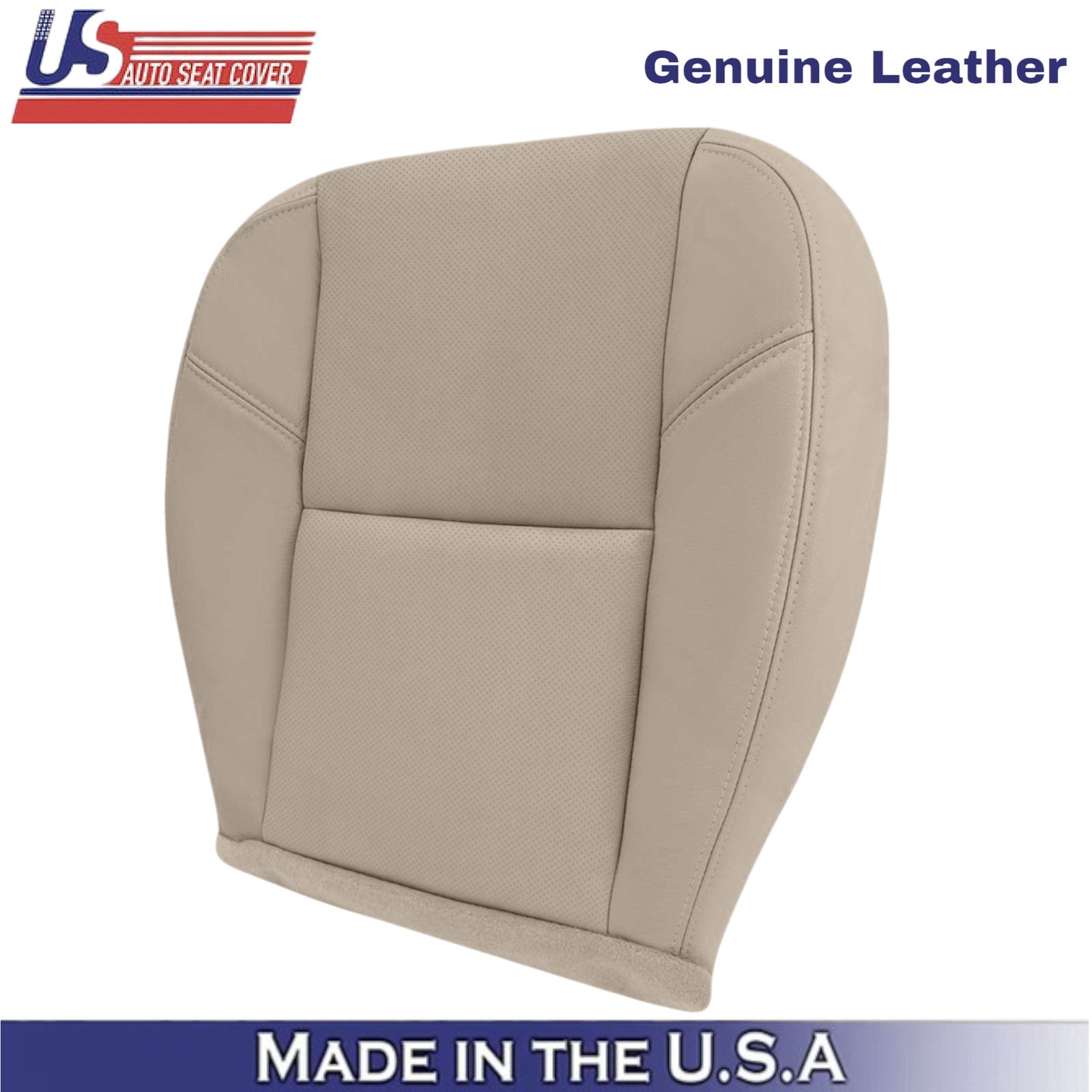 2012-2014 For Chevy Silverado 1500 LTZ Genuine Leather Driver Bottom Cover Tan