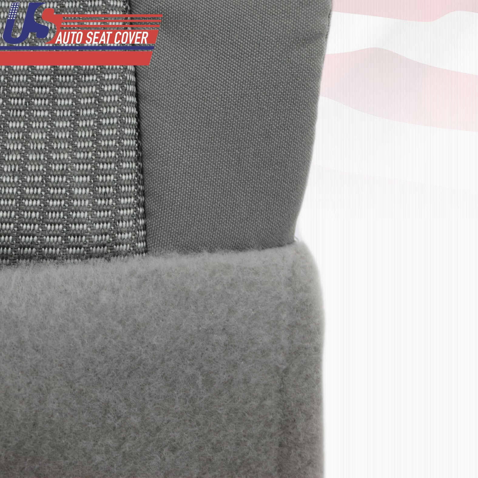 PASSENGER Bottom Cloth Seat Cover Gray For 2007 to 2010 For Dodge Ram 1500