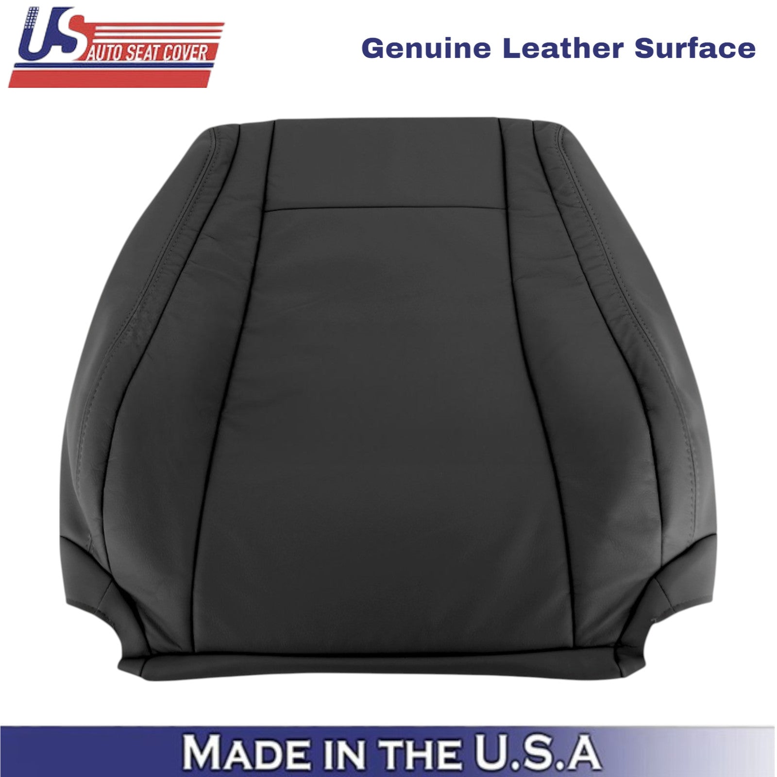 2007-2013 For Toyota Tundra Genuine Leather front Passenger Seat Covers Black