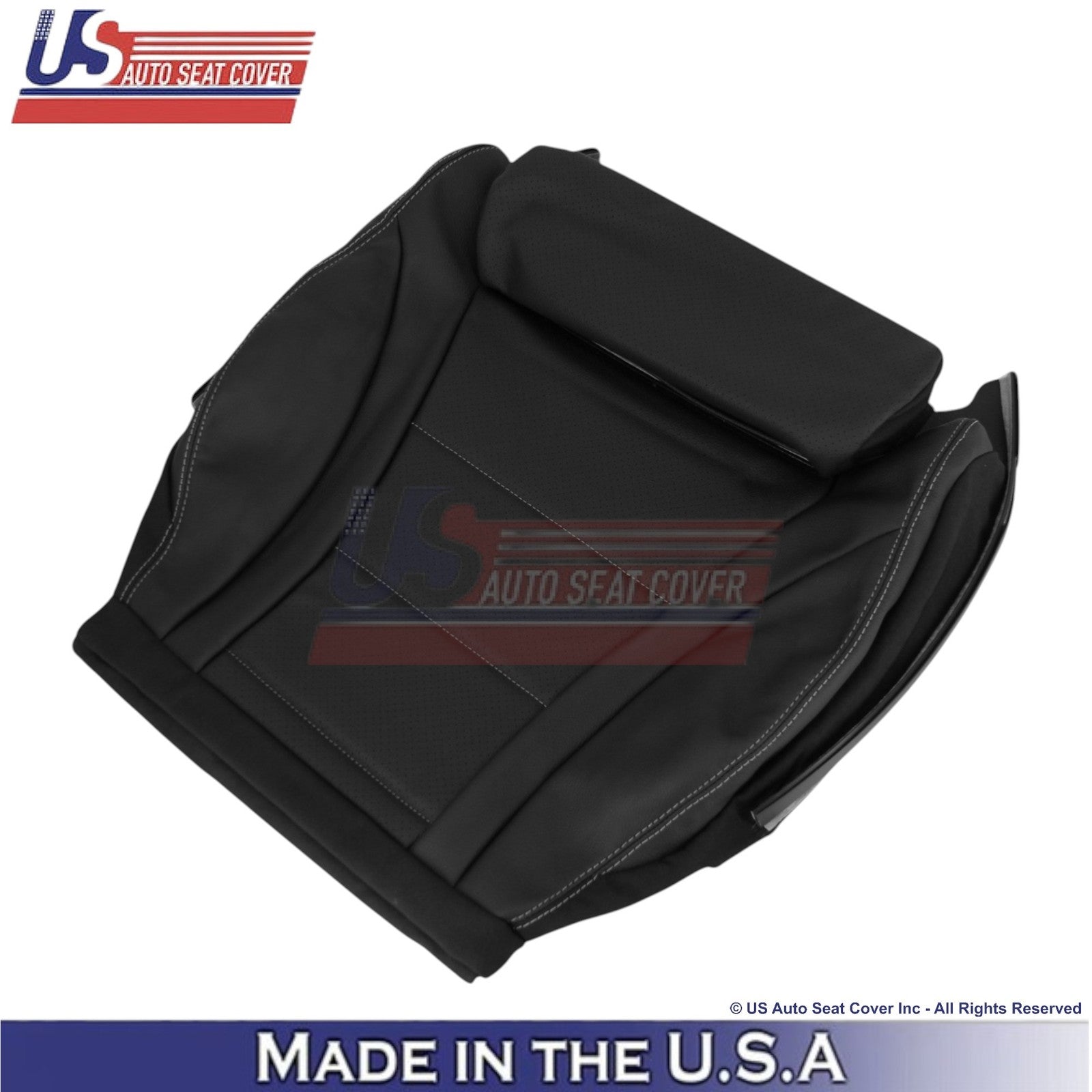 2016-2021 For Mercedes Benz GLC Class Leather Front Replacement Covers Black