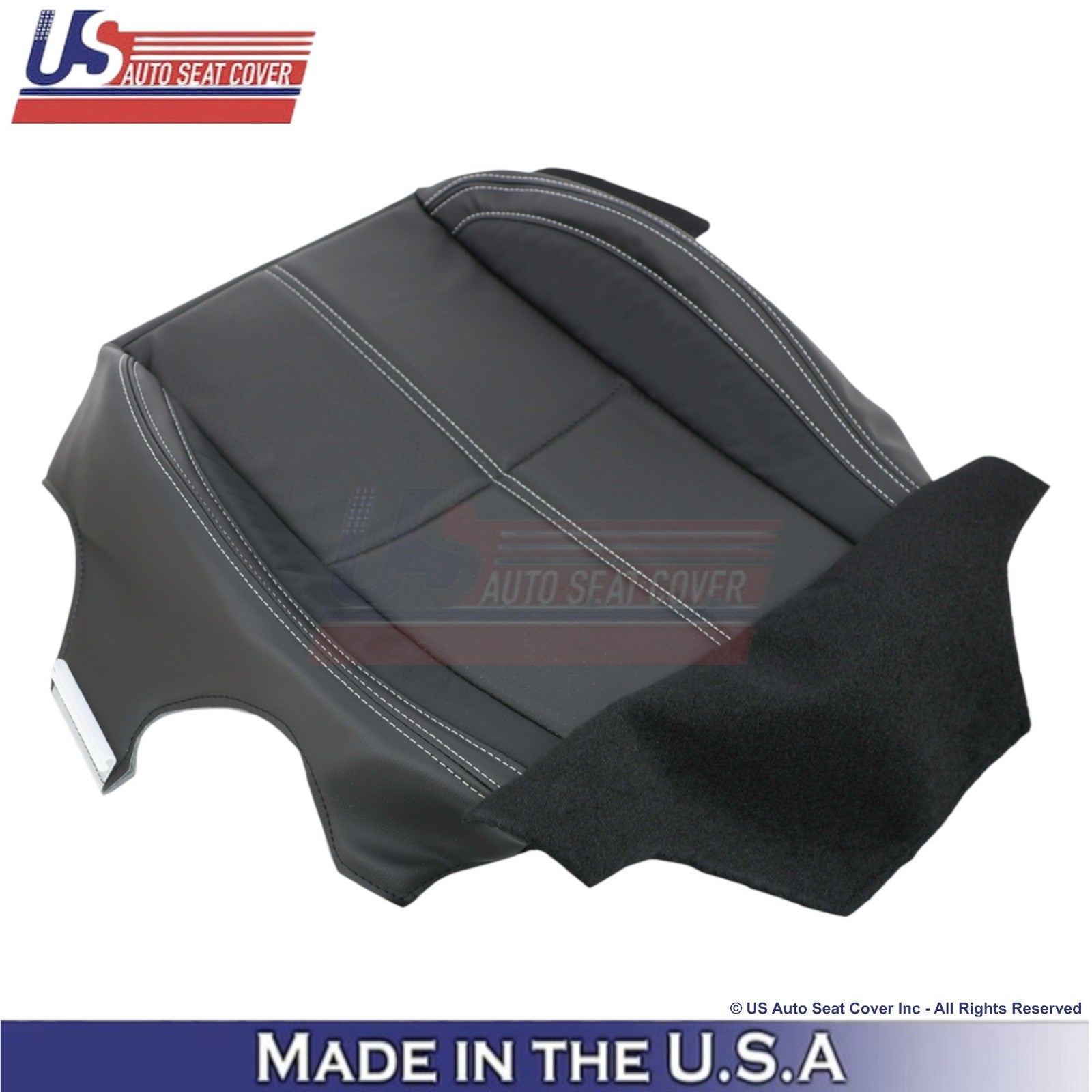 2017-2018 Fits Subaru Forester Touring Leather Front Bottom Seat Covers Black
