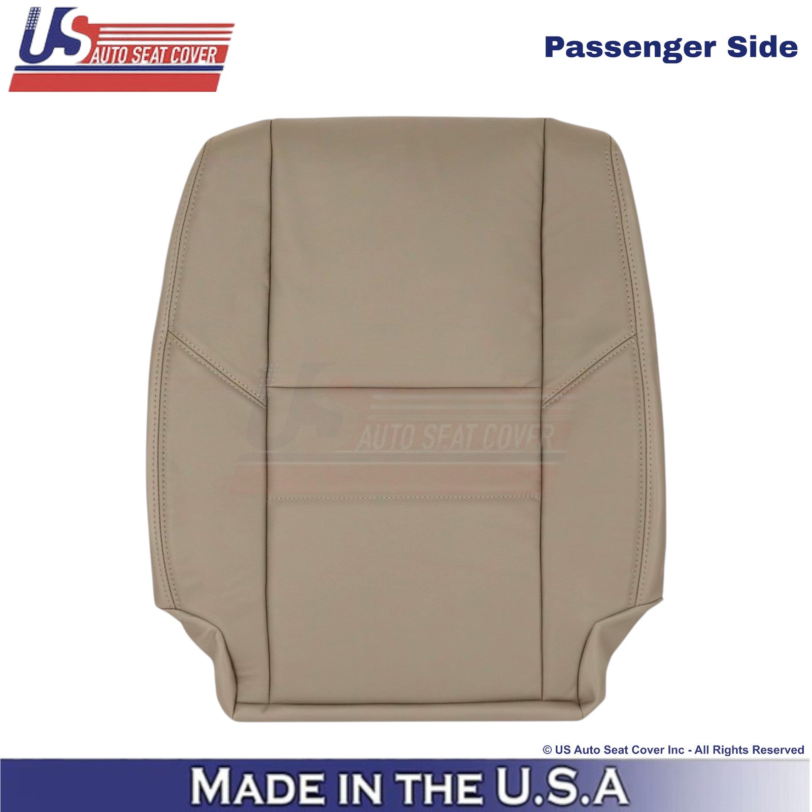 2001-2007 Fits Toyota Sequoia Leatherette Passenger Top Seat Cover Charcoal