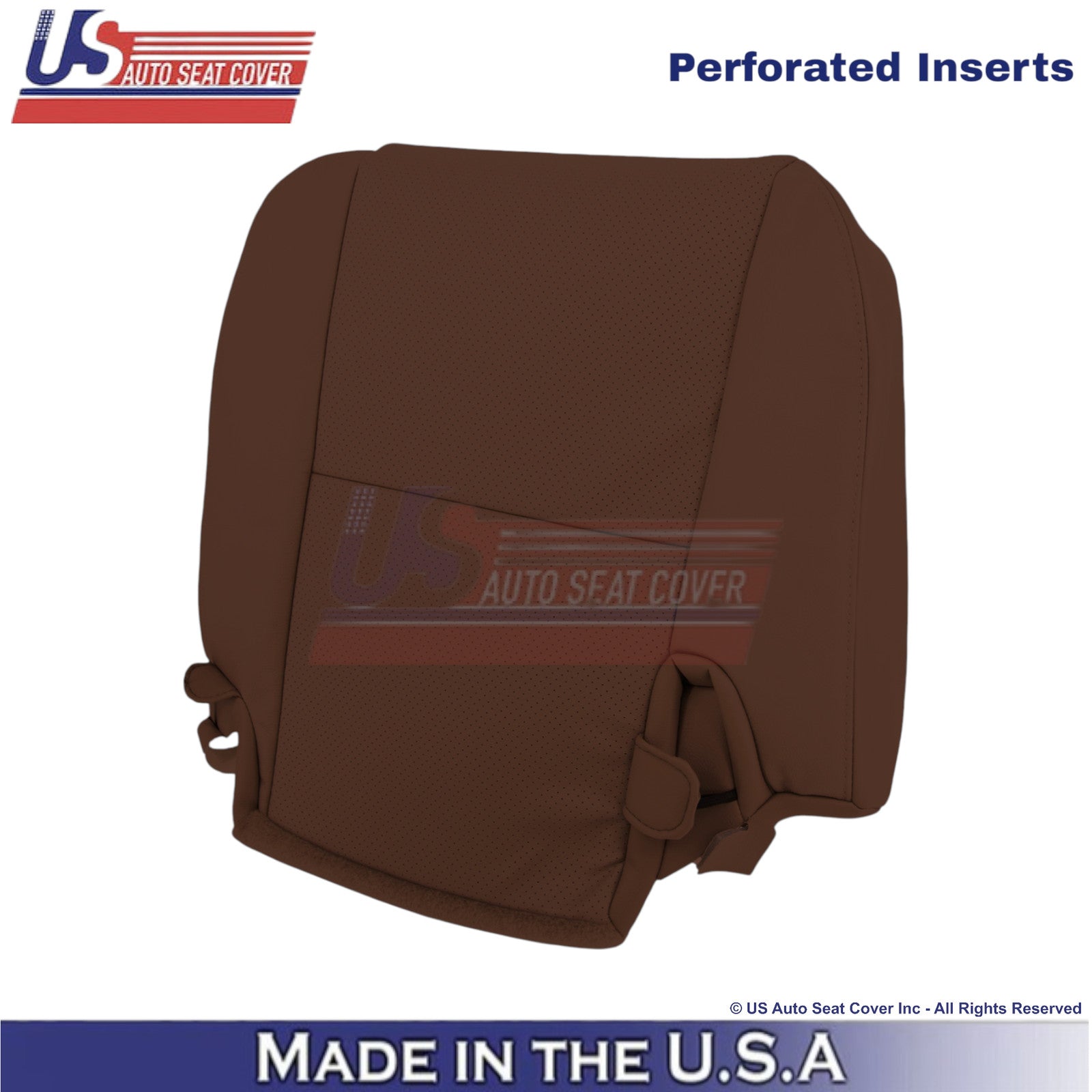 2008-2014 For Toyota Sequoia Leather Perf. Rear Left Bottom Seat Cover Red Rock