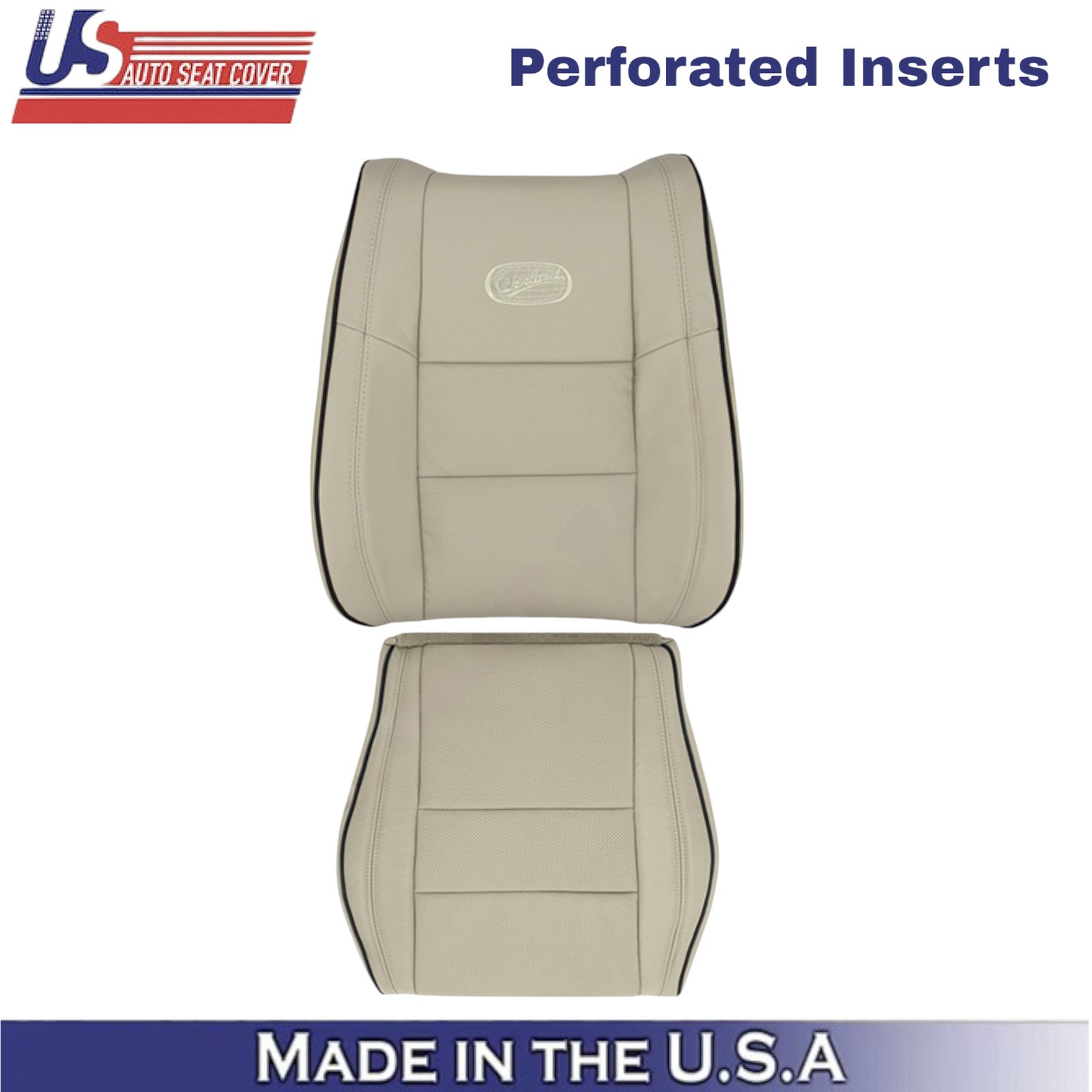 2011-2021 For Jeep Grand Cherokee Leatherette Passenger Side Seat Covers Tan
