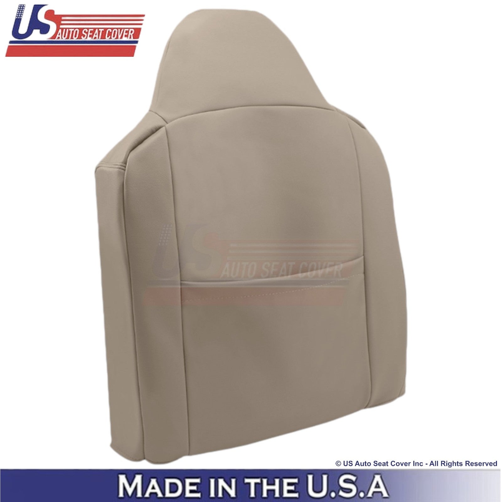 2003-2004 Fits Ford F250 F350 Lariat Leather Front OEM Replacement Covers Tan