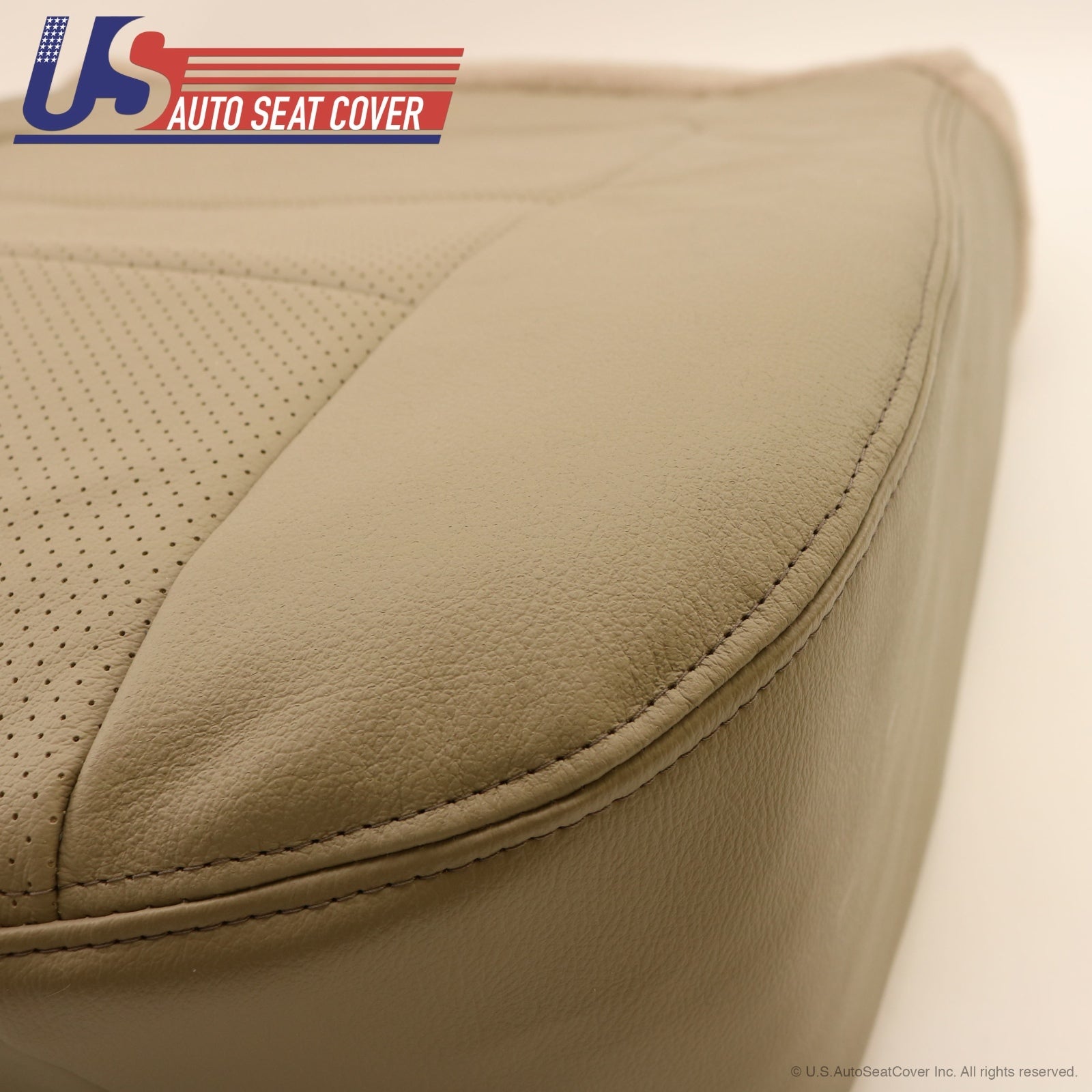 2001 Ford F250 F350 Lariat Driver Bottom Leather Seat Cover Parchment TAN 8H 4H