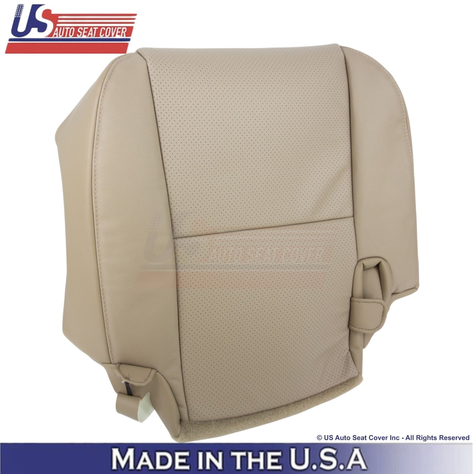 2011 Fits Toyota Tundra Genuine Leather Perf. Rear Left Bottom Cover Sand Beige