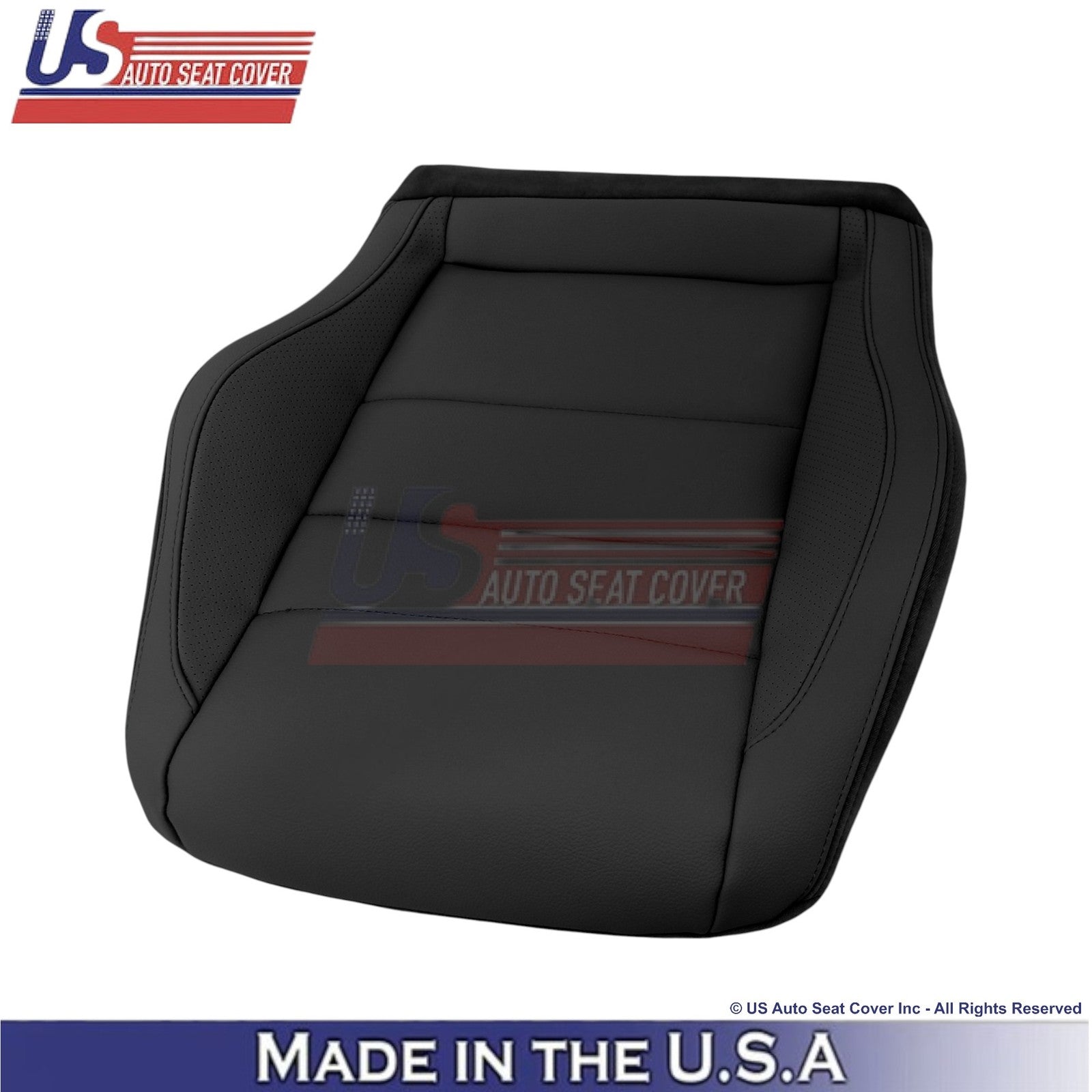 2010-2017 For Mercedes Benz E350 Coupe Leatherette Front Bottom Covers Jet Black