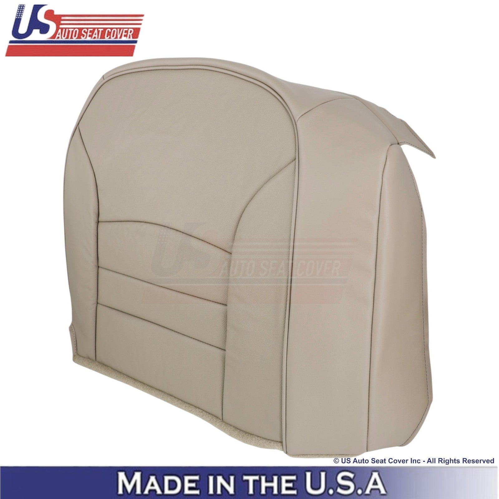 1998-2002 For Ford Crown Victoria Genuine Leather Passenger Bottom Cover Tan