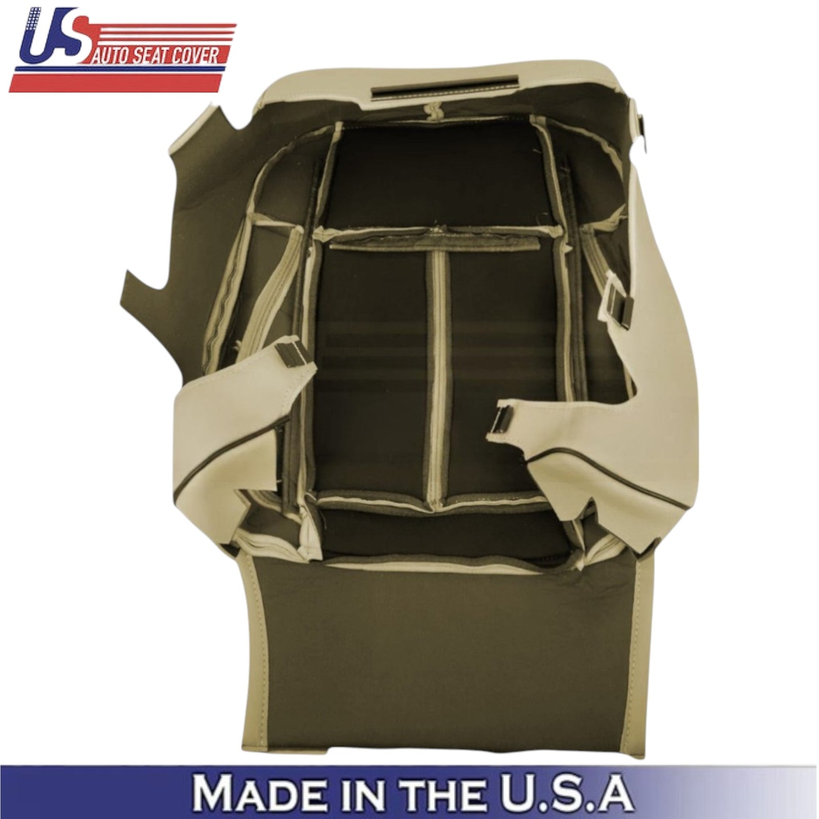 2006-2010 For Hummer H3 Leatherette Passenger Top Seat Cover Light Cashmere Tan