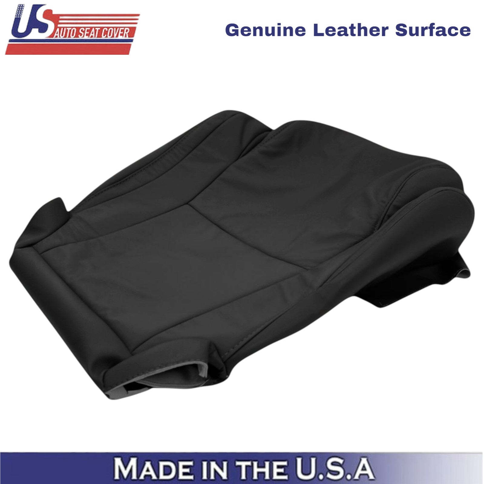 2007-2013 For Toyota Tundra Genuine Leather front Driver Seat Covers Black