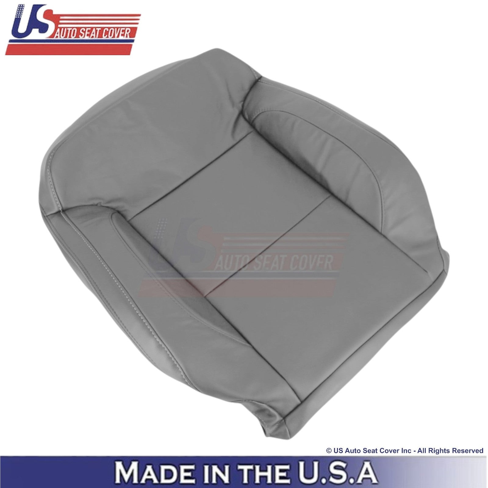 2014-2019 For Chevy Silverado 1500 LT Genuine Leather Passenger Top Cover Gray